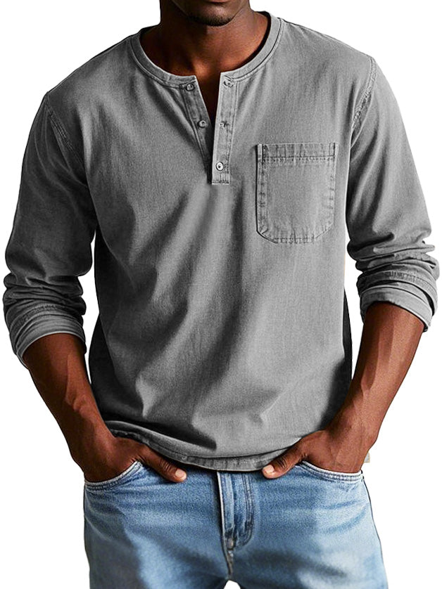 Confianza™ - Camisa vintage de manga larga