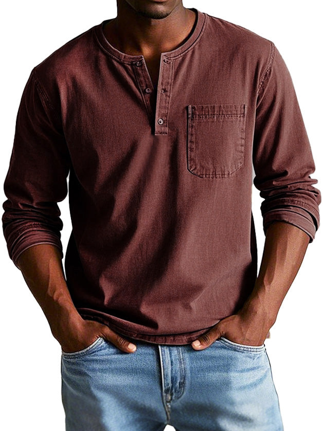 Confianza™ - Camisa vintage de manga larga