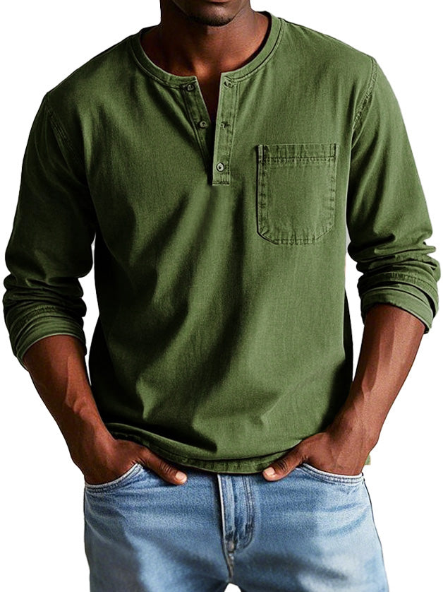 Confianza™ - Camisa vintage de manga larga